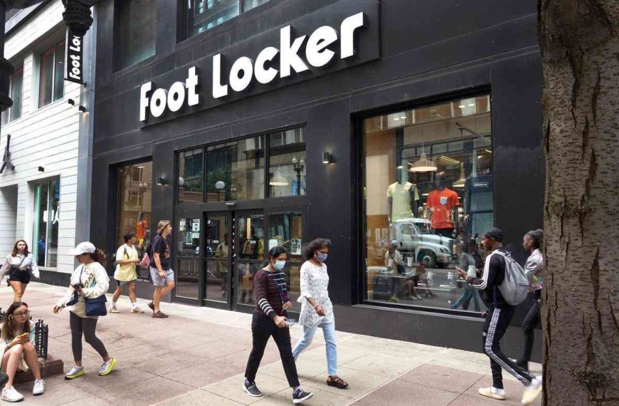 Foot Locker shares tumble as sales drop in North America